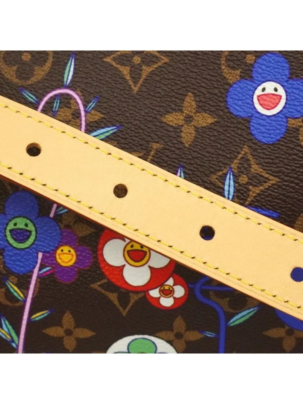 Louis Vuitton Boston Bag Monogram LV Takashi Murakami Keepall Bandouliere 45